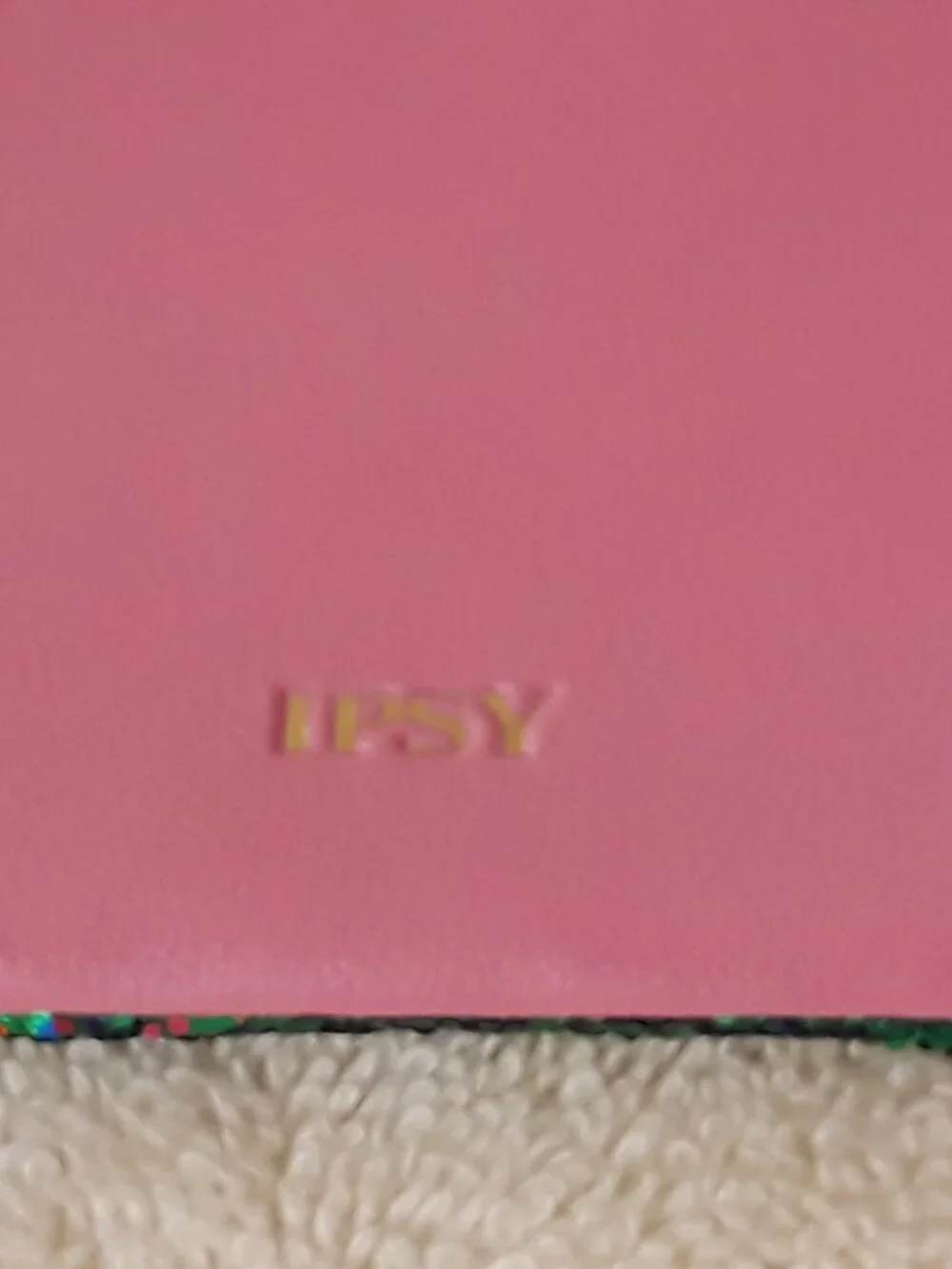 4PC Set Ipsy Sparkle Cosmetic Makeup Bags: 2 Pairs - 2 Rose Gold + 2 Pink/Green